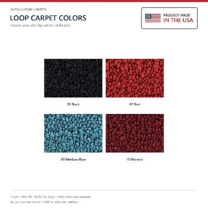 1973 Pontiac Grand Prix Loop Floor Mats with Embroidered Logo Choices - 4-Piece - product details image 6