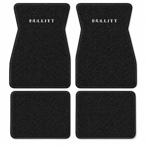 1964-1968 Ford Mustang Loop Floor Mats with Embroidered Logo Choices - 4-Piece - product details image 5