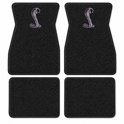 1964-1968 Ford Mustang Loop Floor Mats with Embroidered Logo Choices - 4-Piece - product details image 7