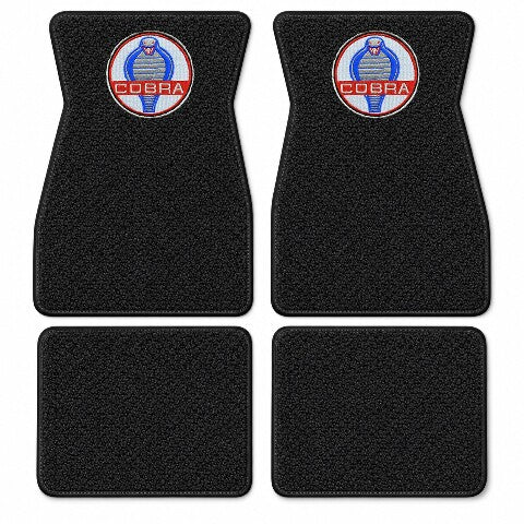 1964-1968 Ford Mustang Loop Floor Mats with Embroidered Logo Choices - 4-Piece - product details image 8