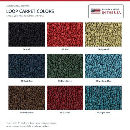 1973 Buick Regal Loop Floor Mats with Embroidered Logo Choices - 4-Piece - product details image 6