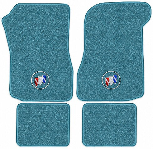 1973 Buick Regal Loop Floor Mats with Embroidered Logo Choices - 4-Piece - product image