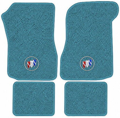 1973 Buick Regal Loop Floor Mats with Embroidered Logo Choices - 4-Piece - product image