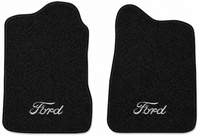 1972-1973 Ford Courier Loop Floor Mats with Embroidered Logo Choices - 2-Piece - product details image 2