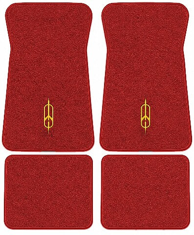 1973 Oldsmobile Vista Cruiser Loop Floor Mats with Embroidered Logo Choices - 4-Piece - product image