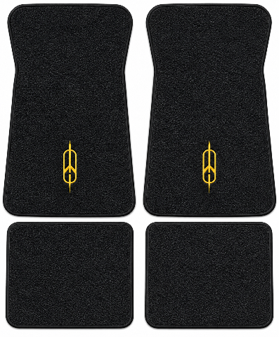 1973 Oldsmobile Vista Cruiser Loop Floor Mats with Embroidered Logo Choices - 4-Piece - product details image 2