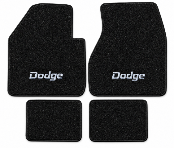 1974-1977 Dodge Monaco Cutpile Floor Mats with Embroidered Logo Choices - 4-Piece - product details image 2