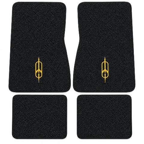 1973 Oldsmobile Omega Loop Floor Mats with Embroidered Logo Choices - 4-Piece - product details image 2