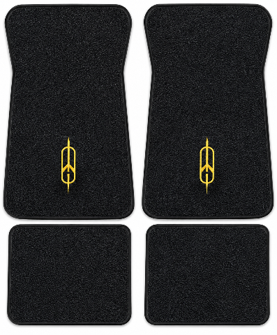 1974-1976 Oldsmobile Delta 88 Cutpile Floor Mats with Embroidered Logo Choices - 4-Piece - product details image 2