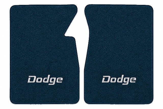 1974 Dodge D100 Cutpile Floor Mats with Embroidered Logo Choices - 2-Piece - product image