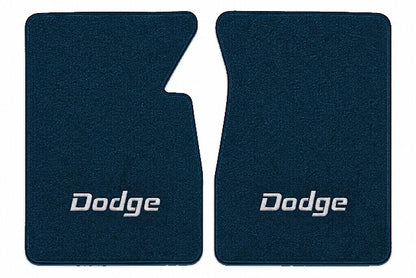 1974 Dodge D100 Cutpile Floor Mats with Embroidered Logo Choices - 2-Piece - product image