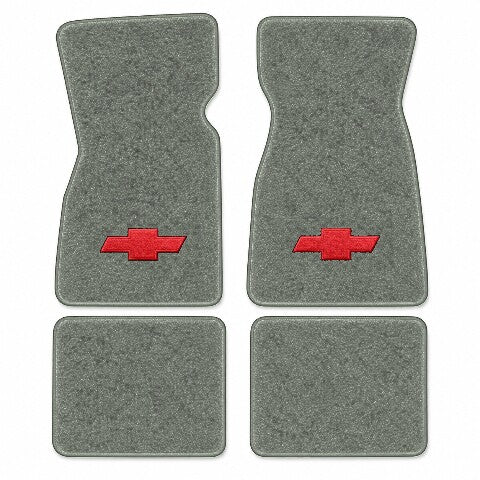1974-1977 Chevy Vega Cutpile Floor Mats with Embroidered Logo Choices - 4-Piece - product image