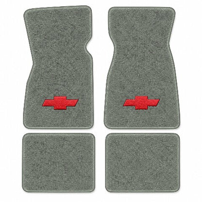 1974-1977 Chevy Vega Cutpile Floor Mats with Embroidered Logo Choices - 4-Piece - product image