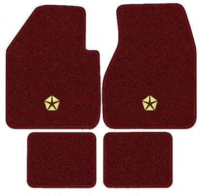 1974-1975 Chrysler Imperial LeBaron Cutpile Floor Mats with Embroidered Logo Choices - 4-Piece - product image