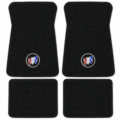 1971-1973 Buick LeSabre Loop Floor Mats with Embroidered Logo Choices - 4-Piece - product details image 2