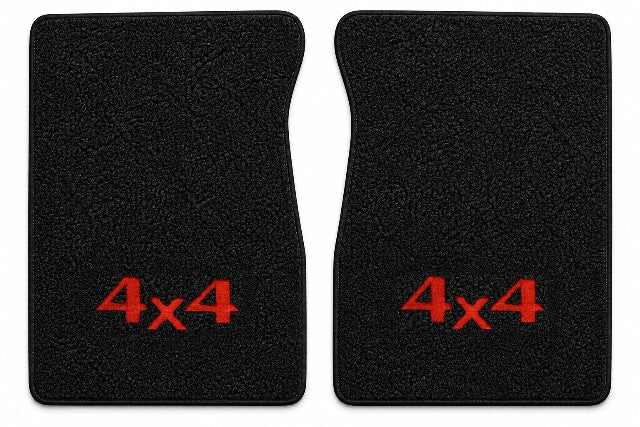 1971-1972 Chevy C10 Loop Floor Mats with Embroidered Logo Choices - 2-Piece - product details image 3