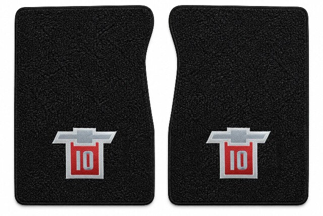 1971-1972 Chevy C10 Loop Floor Mats with Embroidered Logo Choices - 2-Piece - product details image 5