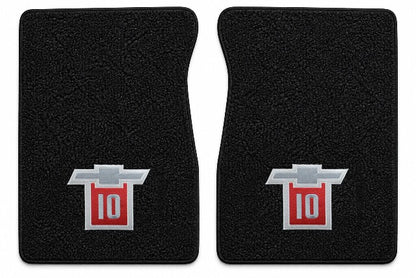 1971-1972 Chevy C10 Loop Floor Mats with Embroidered Logo Choices - 2-Piece - product details image 5