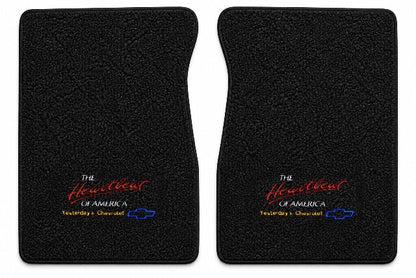 1971-1972 Chevy C10 Loop Floor Mats with Embroidered Logo Choices - 2-Piece - product details image 6
