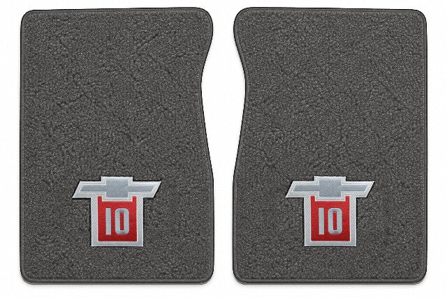 1971-1972 Chevy C10 Loop Floor Mats with Embroidered Logo Choices - 2-Piece - product image