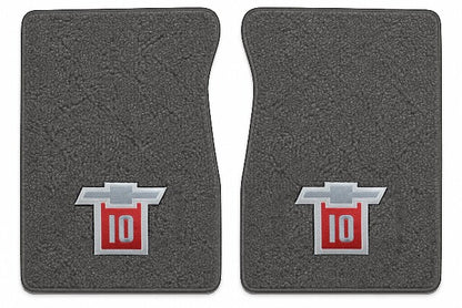 1971-1972 Chevy C10 Loop Floor Mats with Embroidered Logo Choices - 2-Piece - product image