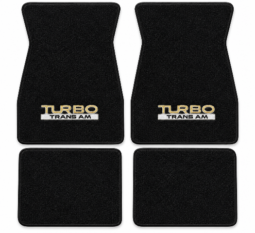 1974-1981 Pontiac Firebird Trans Am Cutpile Floor Mats with Embroidered Logo Choices - 4-Piece - product details image 2