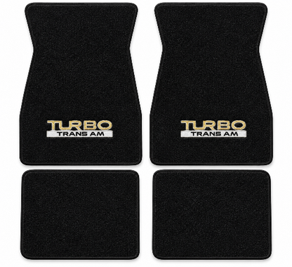 1974-1981 Pontiac Firebird Trans Am Cutpile Floor Mats with Embroidered Logo Choices - 4-Piece - product details image 2