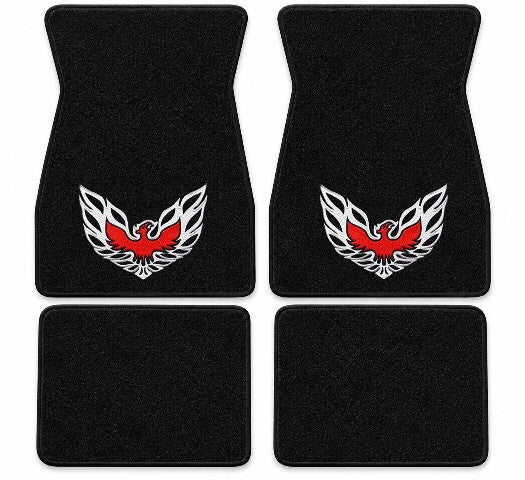 1974-1981 Pontiac Firebird Trans Am Cutpile Floor Mats with Embroidered Logo Choices - 4-Piece - product details image 3