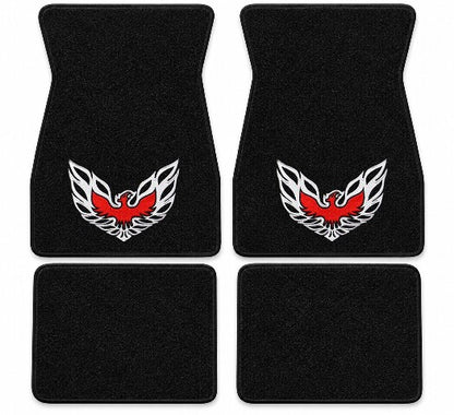 1974-1981 Pontiac Firebird Trans Am Cutpile Floor Mats with Embroidered Logo Choices - 4-Piece - product details image 3
