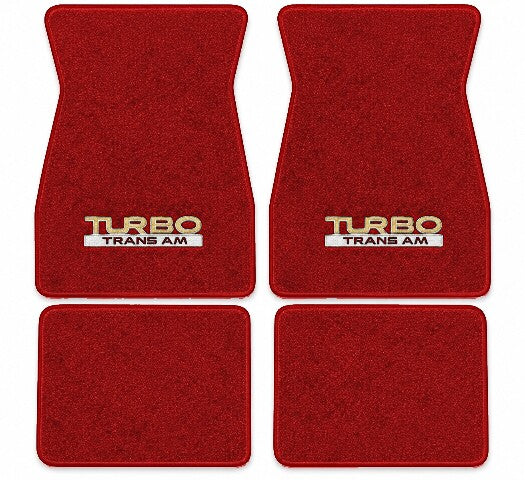 1974-1981 Pontiac Firebird Trans Am Cutpile Floor Mats with Embroidered Logo Choices - 4-Piece - product image