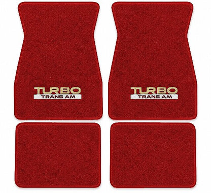1974-1981 Pontiac Firebird Trans Am Cutpile Floor Mats with Embroidered Logo Choices - 4-Piece - product image