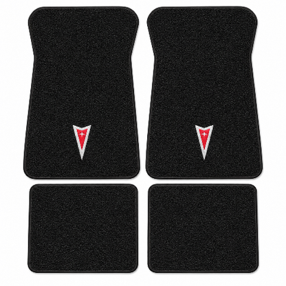 1971-1973 Pontiac Grandville Loop Floor Mats with Embroidered Logo Choices - 4-Piece - product details image 2