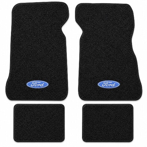 1972-1973 Ford Thunderbird Loop Floor Mats with Embroidered Logo Choices - 4-Piece - product details image 3