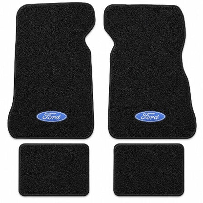 1972-1973 Ford Thunderbird Loop Floor Mats with Embroidered Logo Choices - 4-Piece - product details image 3
