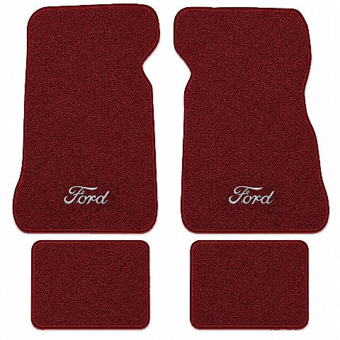 1972-1973 Ford Thunderbird Loop Floor Mats with Embroidered Logo Choices - 4-Piece - product image