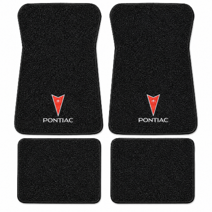 1974-1976 Pontiac Catalina Cutpile Floor Mats with Embroidered Logo Choices - 4-Piece - product details image 2