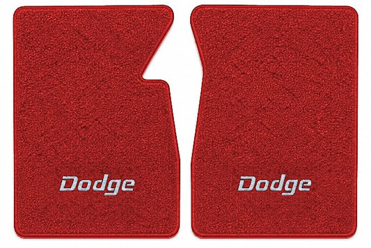 1964-1967 Dodge D100 Series Loop Floor Mats with Embroidered Logo Choices - 2-Piece - product image