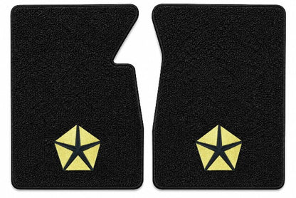 1964-1967 Dodge D100 Series Loop Floor Mats with Embroidered Logo Choices - 2-Piece - product details image 3