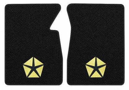 1968-1973 Dodge D300 Loop Floor Mats with Embroidered Logo Choices - 2-Piece - product details image 3