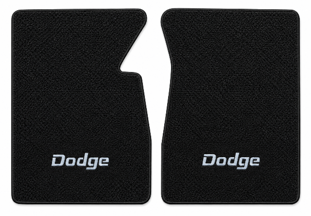 1968-1973 Dodge W300 Loop Floor Mats with Embroidered Logo Choices - 2-Piece - product details image 2