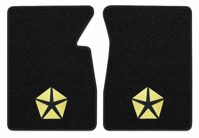 1968-1973 Dodge W100 Loop Floor Mats with Embroidered Logo Choices - 2-Piece - product details image 3