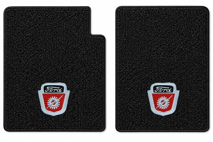 1961-1964 Ford F-250 Loop Floor Mats with Embroidered Logo Choices - 2-Piece - product details image 3