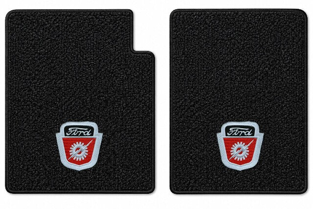 1961-1966 Ford F-350 Loop Floor Mats with Embroidered Logo Choices - 2-Piece - product details image 3