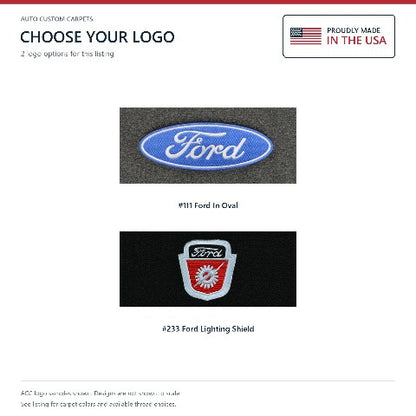 1961-1966 Ford F-350 Loop Floor Mats with Embroidered Logo Choices - 2-Piece - product details image 6