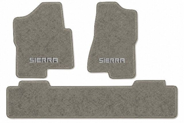2007 GMC Sierra 3500 Classic Ext Cab Frts & Rr Floor Mats with Embroidered Logo Choices - 3-Piece - product image