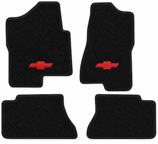 2007 Chevy Silverado 2500 HD Classic Crew Cab Floor Mats with Embroidered Logo Choices - 4-Piece - product details image 2