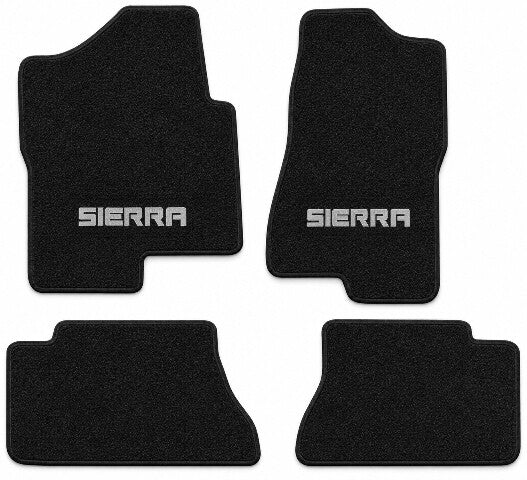 2007 GMC Sierra 3500 Classic Crew Cab Cutpile Floor Mats with Embroidered Logo Choices - 4-Piece - product details image 3