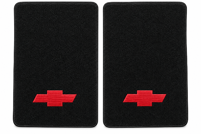 1999-00 Chevy K3500 Reg Cab/Ext Cab Old Body Floor Mats with Embroidered Logo Choices - 2-Piece - product details image 2