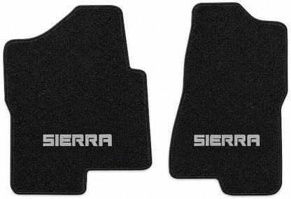 2001-2006 GMC Sierra 3500 Reg Cab Cutpile Floor Mats with Embroidered Logo Choices - 2-Piece - product details image 3