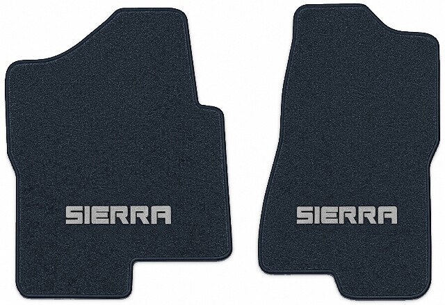 2001-2006 GMC Sierra 3500 Reg Cab Cutpile Floor Mats with Embroidered Logo Choices - 2-Piece - product image